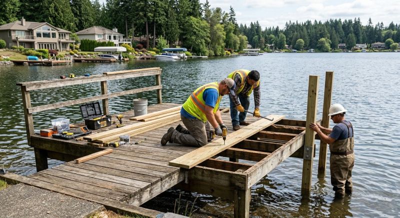 Dock Wood Replacement in Overland Park, KS