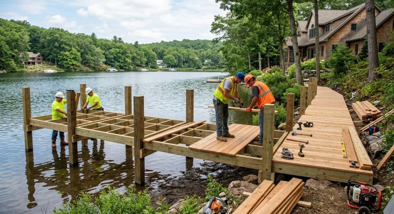 Wood Dock Installation in Denver, CO